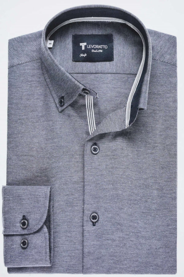 Levoratto Serie 25520 Long Sleeve Slim Fit Shirt